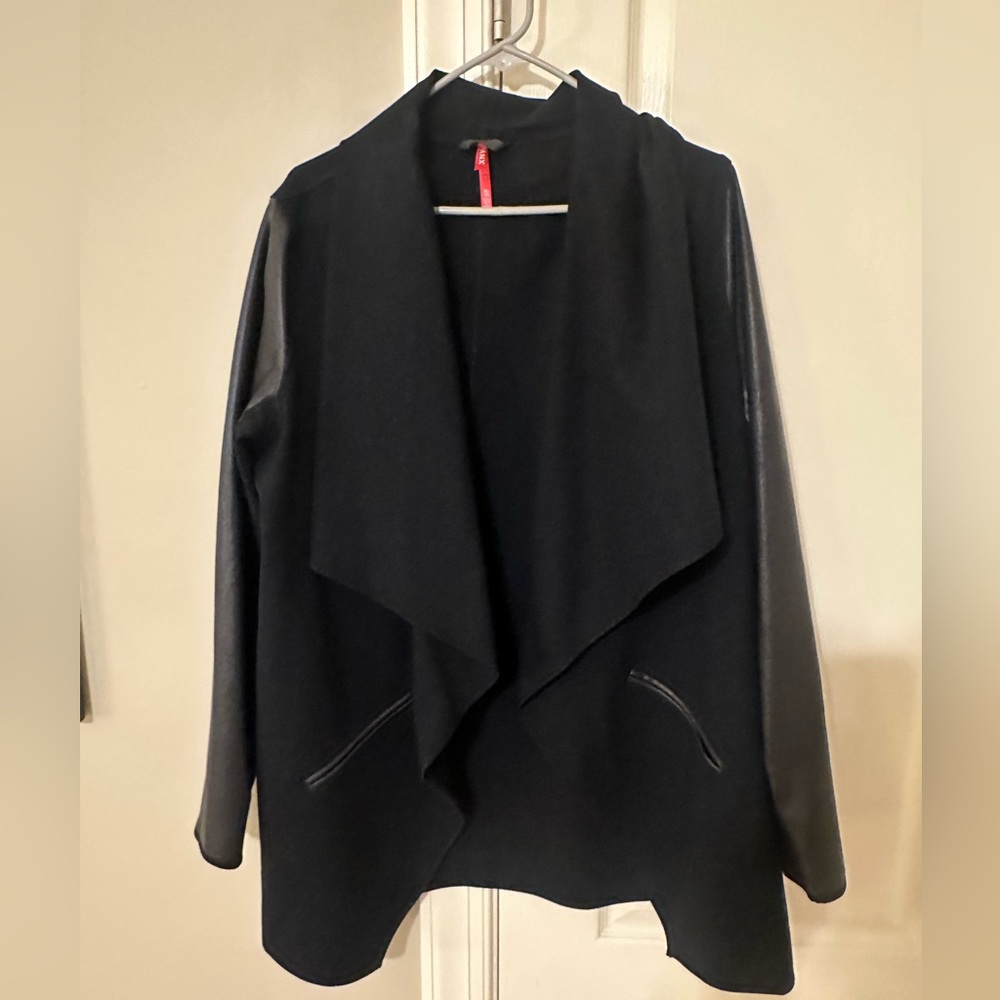 SPANX Faux Leather Convertible Women's Jacket in Black